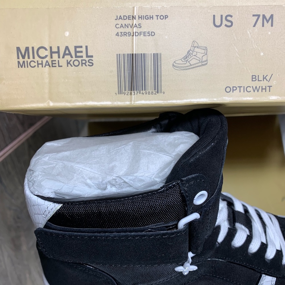 💕MICHAEL Michael Kors Jaden High Top Canvas black - Picture 8 of 8